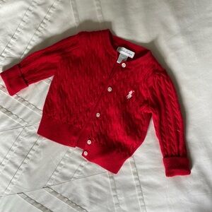 Ralf Lauren cable knit cotton cardigan